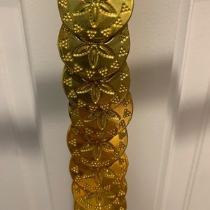 Vintage Gold Sand Dollar Belt